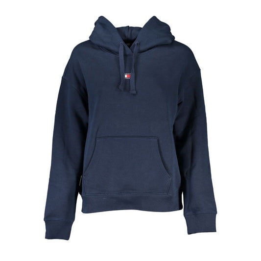 Blauer Baumwollpullover für Frauen