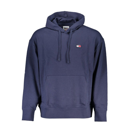 Schickes blaues Kapuzensweatshirt mit Logo-Detail