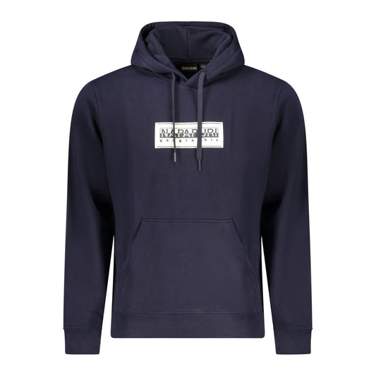 Blauer Baumwollpullover